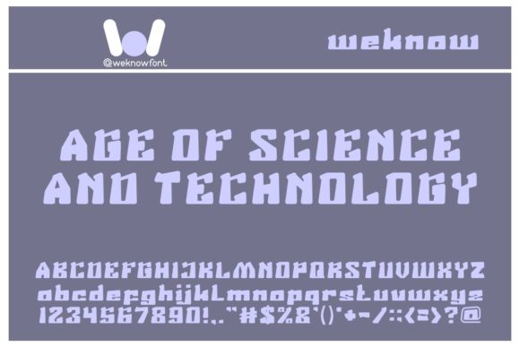Age of Science and Technology: A Display Font with Editorial Poise