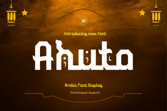 Ahuta: A Vintage Arabic Display Font for Editorial Elegance