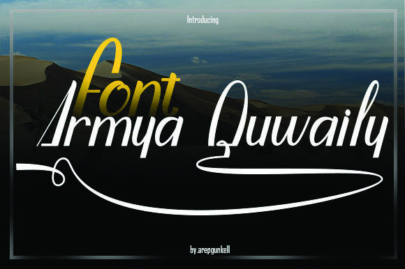 Armya Quwaily: A Strategic Script Font for Scroll-Stopping Brand Content