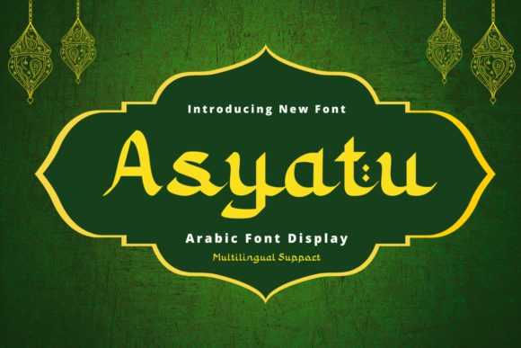 Asyatu: A Thoughtful Display Font for Digital Branding