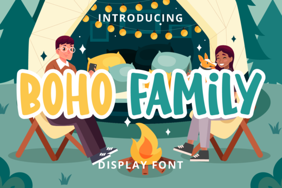 Boho Family: A Playful Display Font for Authentic Digital Brands