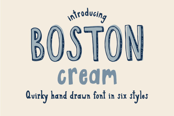 Boston Cream Font: A Handmade Seller’s Secret for Elegant Display & Serif Charm