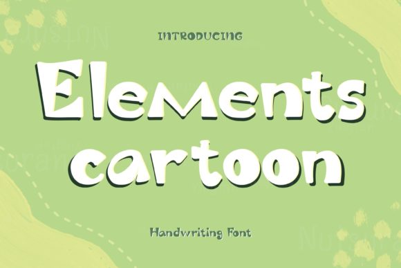 Elements Cartoon: A Playful Display Font for Handmade Creators