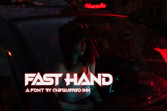 Fast Hand: A Techno Display Font That Makes Your Handmade Goods Pop