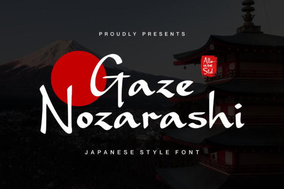 Gaze Nozarashi: A Japanese Display Font That Elevates Your Brand