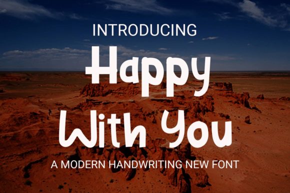 Happy with You Font: A Casual Display Typeface That Feels Like a Warm Handshake