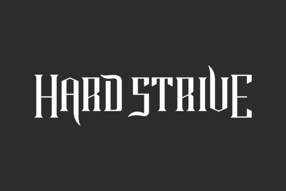 Hard Strive: A Bold Display Font That Earns Its Place Online