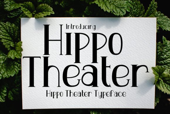 Hippo Theater: A Romantic Display Font That Earns Its Spotlight