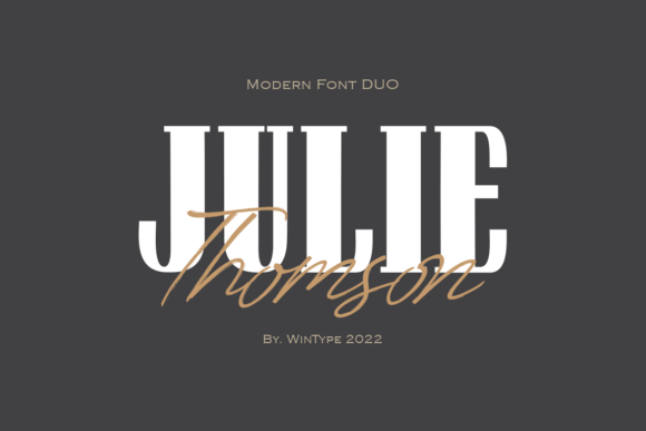 Julie Thomson: A Display Font That Delivers Chic Clarity