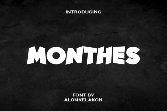Monthes: A Bold Display Font That Elevates Digital Branding
