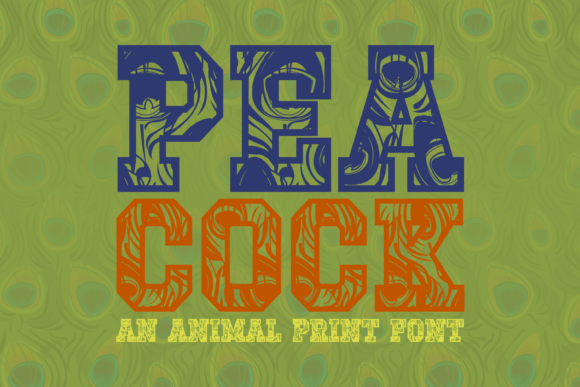 Peacock Font: A Display Typeface That Captures Attention