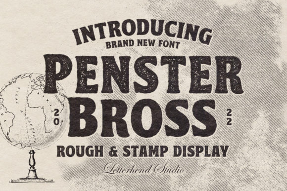 Penster Bross: A Bold Display Font That Builds Brand Trust
