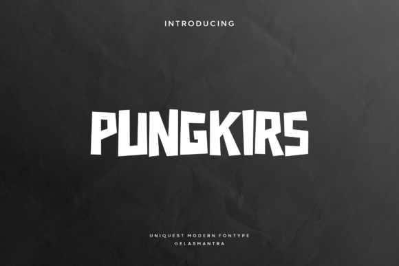 Pungkirs: A Playful Display Font for Editorial Warmth