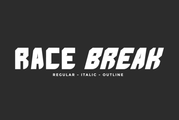 Race Break: A Bold, Unapologetic Display Font