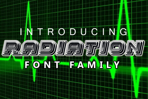 Radiation: A Bold Display Font for Digital Brand Impact