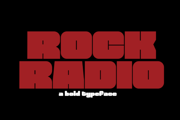 Rock Radio: A Bold Display Font for Memorable Branding