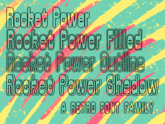 Rocket Power: A Playful Display Font for Handmade Creators