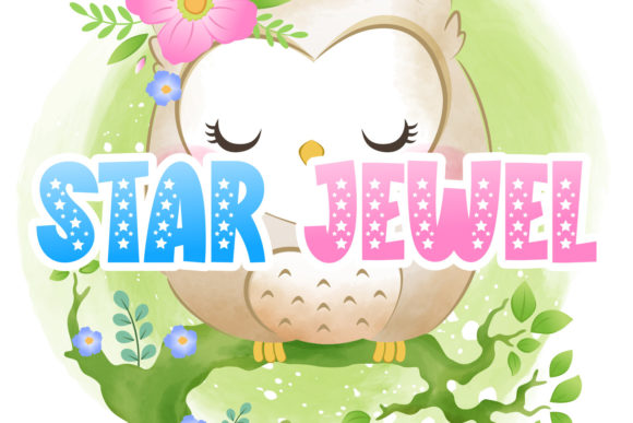 Star Jewel Display Font for Handmade Creators