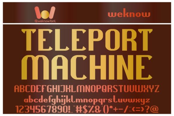 Teleport Machine: A Display Font That Launches Your Message