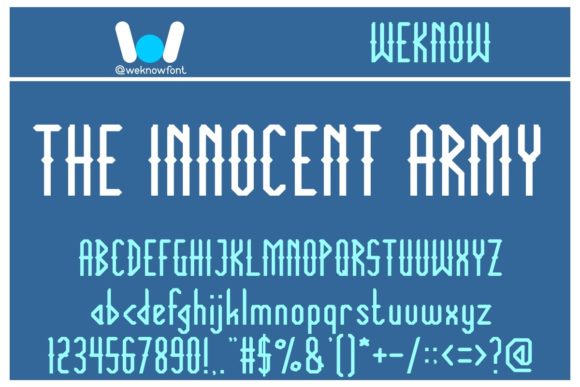 The Innocent Army: A Display Font That Elevates Digital Branding