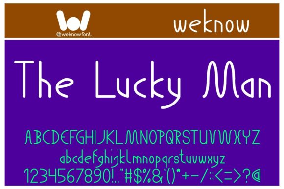 The Lucky Man Display Font for Small Business Branding