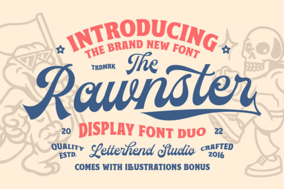 The Rawnster: A Display Font That Commands Attention