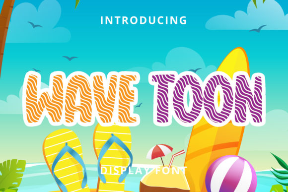 Wave Toon: A Playful Display Font for Digital Branding